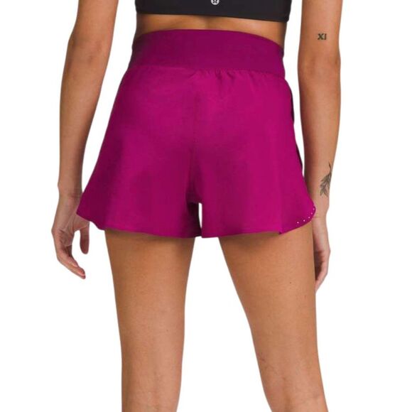 Lululemon Fast & Free Reflective High-Rise Classic-Fit Short 3" *Magenta Purple - Picture 5 of 9